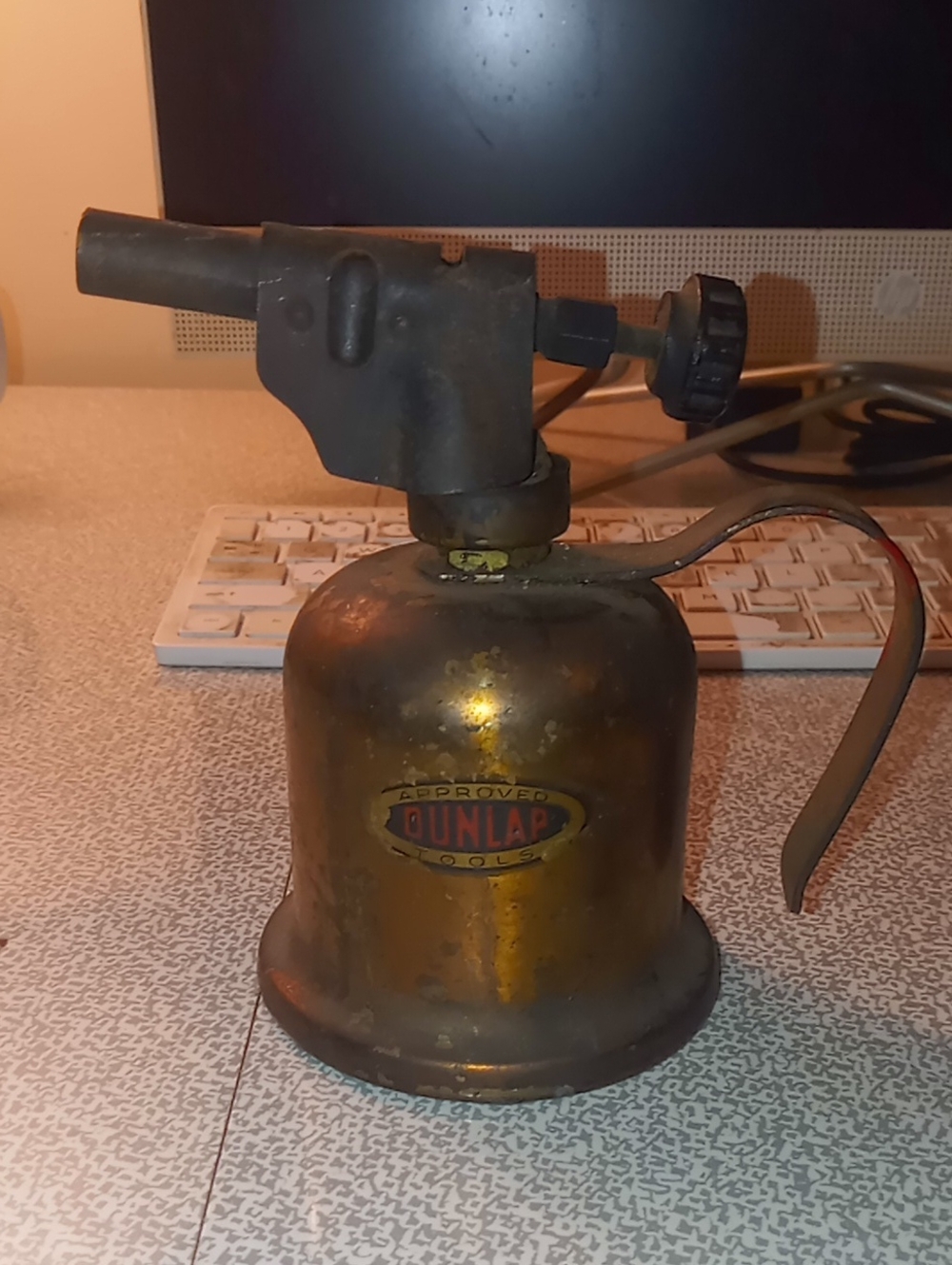 Antique Brass Dunlap Blow Torch